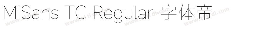 MiSans TC Regular字体转换